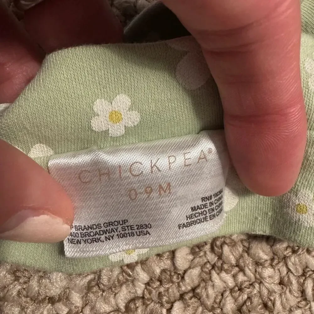 Chickpea Baby Girl Daisy Print Jogger Pants & Headband Set 6-9 Months